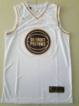 Maillot de Basket #25 Rose Detroit Pistons White-Golden Edition Brodé